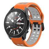 20mm Breathable Two-Color Silicone Watch Band, For Samsung Galaxy Watch 5 Pro  45mm, For Samsung Galaxy Watch 4 40mm
