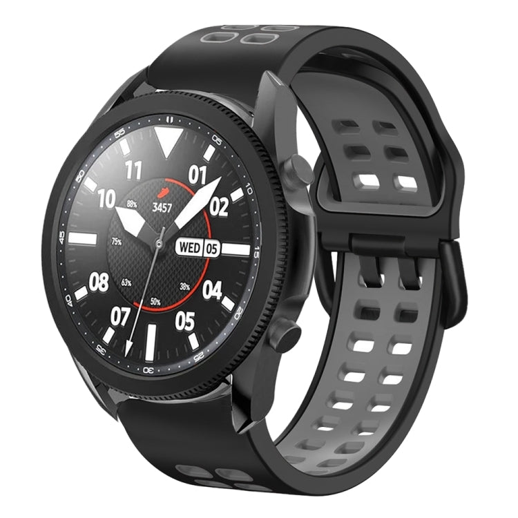 20mm Breathable Two-Color Silicone Watch Band, For Samsung Galaxy Watch 5 Pro  45mm, For Samsung Galaxy Watch 4 40mm