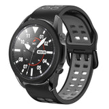 20mm Breathable Two-Color Silicone Watch Band, For Samsung Galaxy Watch 5 Pro  45mm, For Samsung Galaxy Watch 4 40mm