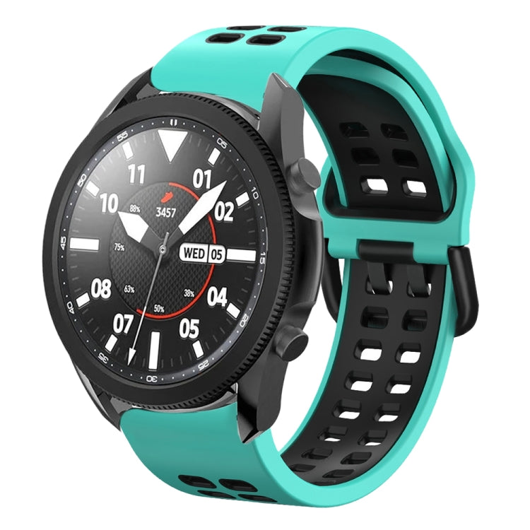 20mm Breathable Two-Color Silicone Watch Band, For Samsung Galaxy Watch 5 Pro  45mm, For Samsung Galaxy Watch 4 40mm