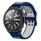20mm Breathable Two-Color Silicone Watch Band, For Samsung Galaxy Watch 5 Pro  45mm, For Samsung Galaxy Watch 4 40mm