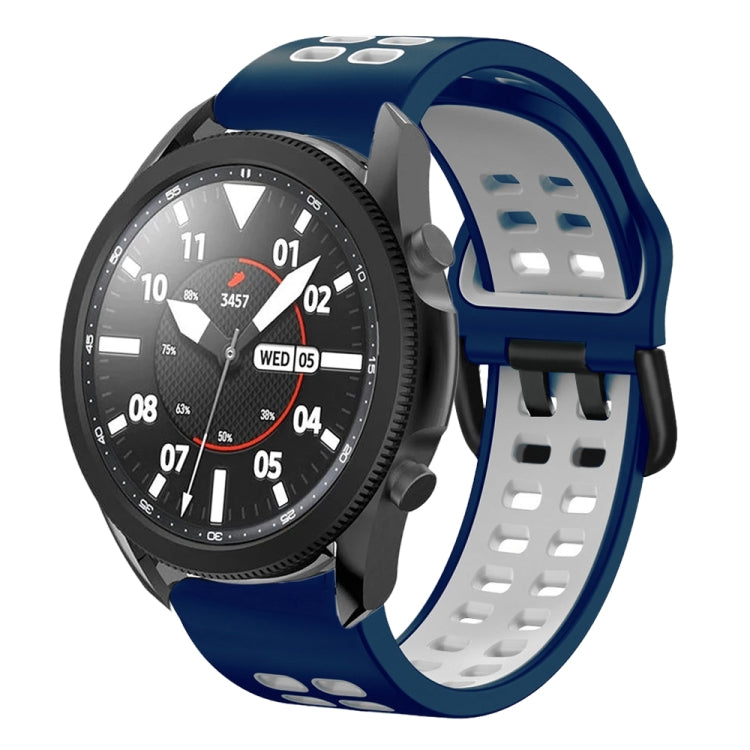 20mm Breathable Two-Color Silicone Watch Band, For Samsung Galaxy Watch 5 Pro  45mm, For Samsung Galaxy Watch 4 40mm