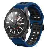 20mm Breathable Two-Color Silicone Watch Band, For Samsung Galaxy Watch 5 Pro  45mm, For Samsung Galaxy Watch 4 40mm