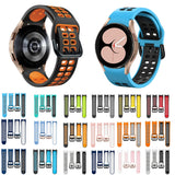 20mm Breathable Two-Color Silicone Watch Band, For Samsung Galaxy Watch 5 Pro  45mm, For Samsung Galaxy Watch 4 40mm