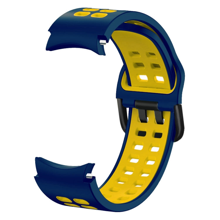 20mm Breathable Two-Color Silicone Watch Band, For Samsung Galaxy Watch 5 Pro  45mm, For Samsung Galaxy Watch 4 40mm