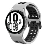 20mm Breathable Two-Color Silicone Watch Band, For Samsung Galaxy Watch 5 Pro  45mm, For Samsung Galaxy Watch 4 40mm