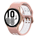 20mm Breathable Two-Color Silicone Watch Band, For Samsung Galaxy Watch 5 Pro  45mm, For Samsung Galaxy Watch 4 40mm