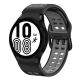 20mm Breathable Two-Color Silicone Watch Band, For Samsung Galaxy Watch 5 Pro  45mm, For Samsung Galaxy Watch 4 40mm