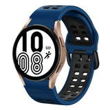 20mm Breathable Two-Color Silicone Watch Band, For Samsung Galaxy Watch 5 Pro  45mm, For Samsung Galaxy Watch 4 40mm