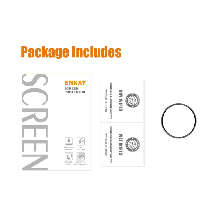 For Xiaomi Watch S1 Pro ENKAY 3D Full Coverage Screen Protector Film, 1 PCS, 2 PCS, 5 PCS, 10 PCS