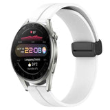 22mm Solid Color Magnetic Clasp Silicone Watch Band, For Huawei Watch 3 Pro New