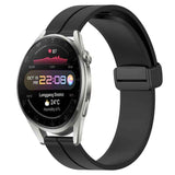 22mm Solid Color Magnetic Clasp Silicone Watch Band, For Huawei Watch 3 Pro New