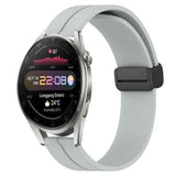 22mm Solid Color Magnetic Clasp Silicone Watch Band, For Huawei Watch 3 Pro New