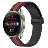22mm Folding Magnetic Clasp Silicone Watch Band, For Huawei Watch 3 Pro New