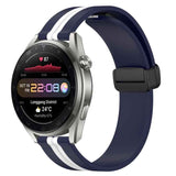 22mm Folding Magnetic Clasp Silicone Watch Band, For Huawei Watch 3 Pro New