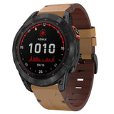 26mm Leather Steel Buckle Watch Band, For Garmin Descent MK 2i, For Garmin Tactix 7 Pro, For Garmin Fenix 3, For Garmin Fenix 5X Plus, For Garmin Enduro 2, For Garmin Fenix 6X Pro, For Garmin Fenix 7X, For Garmin Fenix 3 HR, For Garmin Enduro          ...