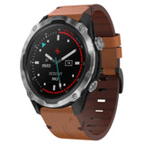 26mm Leather Steel Buckle Watch Band, For Garmin Descent MK 2i, For Garmin Tactix 7 Pro, For Garmin Fenix 3, For Garmin Fenix 5X Plus, For Garmin Enduro 2, For Garmin Fenix 6X Pro, For Garmin Fenix 7X, For Garmin Fenix 3 HR, For Garmin Enduro          ...