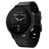 22mm Leather Steel Buckle Watch Band, For Garmin Instinct 2, For Garmin Forerunner 955