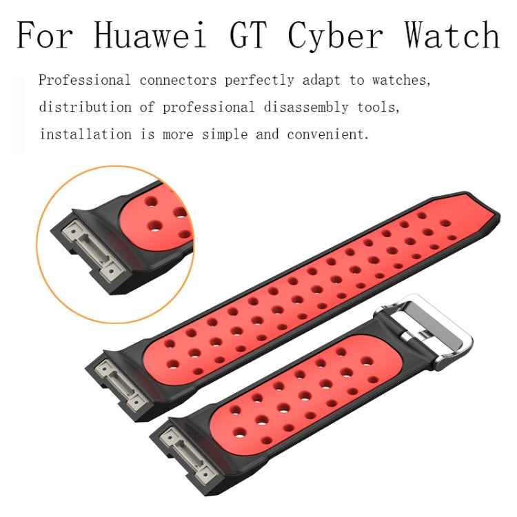 Two-Color Breathable Watch Band, For Huawei Watch GT Cyber