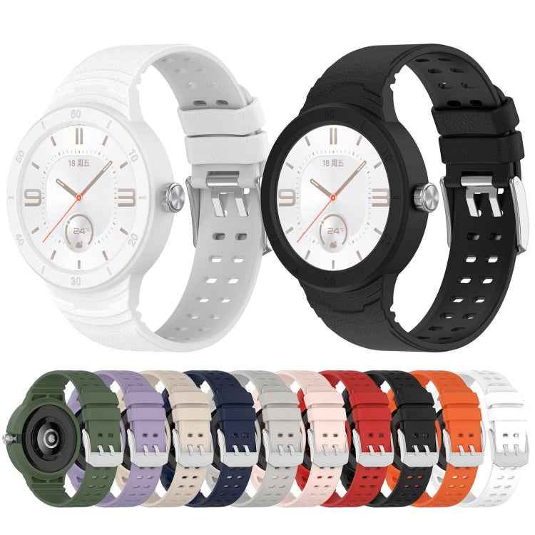 Silicone Breathable Integrated Watch Band For Huawei Watch GT Cyber