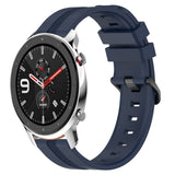 22mm Concave Striped Slicone Watch Band, For Amazfit GTR 4, For Amazfit GTR 3, For Amazfit GTR 3 Pro, For Amazfit GTR 2e