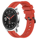 22mm Concave Striped Slicone Watch Band, For Amazfit GTR 4, For Amazfit GTR 3, For Amazfit GTR 3 Pro, For Amazfit GTR 2e