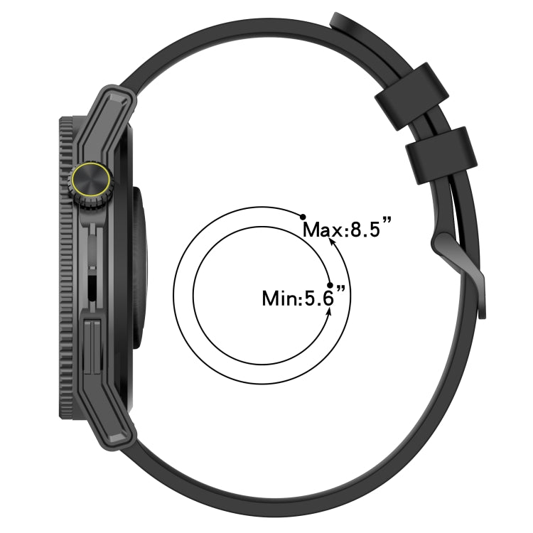 22mm Concave Striped Slicone Watch Band, For Amazfit GTR 4, For Amazfit GTR 3, For Amazfit GTR 3 Pro, For Amazfit GTR 2e