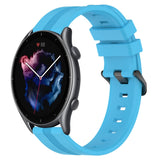 22mm Concave Striped Slicone Watch Band, For Amazfit GTR 4, For Amazfit GTR 3, For Amazfit GTR 3 Pro, For Amazfit GTR 2e