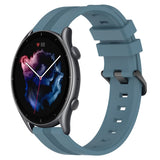 22mm Concave Striped Slicone Watch Band, For Amazfit GTR 4, For Amazfit GTR 3, For Amazfit GTR 3 Pro, For Amazfit GTR 2e