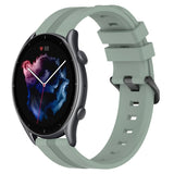 22mm Concave Striped Slicone Watch Band, For Amazfit GTR 4, For Amazfit GTR 3, For Amazfit GTR 3 Pro, For Amazfit GTR 2e