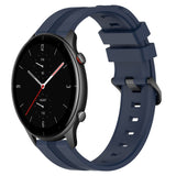 22mm Concave Striped Slicone Watch Band, For Amazfit GTR 4, For Amazfit GTR 3, For Amazfit GTR 3 Pro, For Amazfit GTR 2e