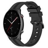 22mm Concave Striped Slicone Watch Band, For Amazfit GTR 4, For Amazfit GTR 3, For Amazfit GTR 3 Pro, For Amazfit GTR 2e