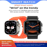 WS68 ULTRA 1.85 inch Color Screen Smart Watch,Support Heart Rate Monitoring / Blood Pressure Monitoring
