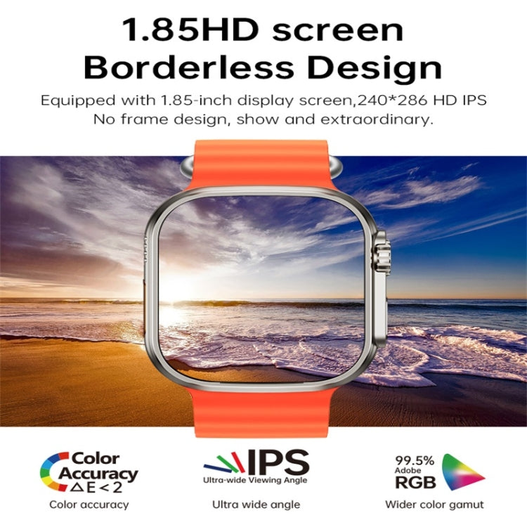 WS68 ULTRA 1.85 inch Color Screen Smart Watch,Support Heart Rate Monitoring / Blood Pressure Monitoring