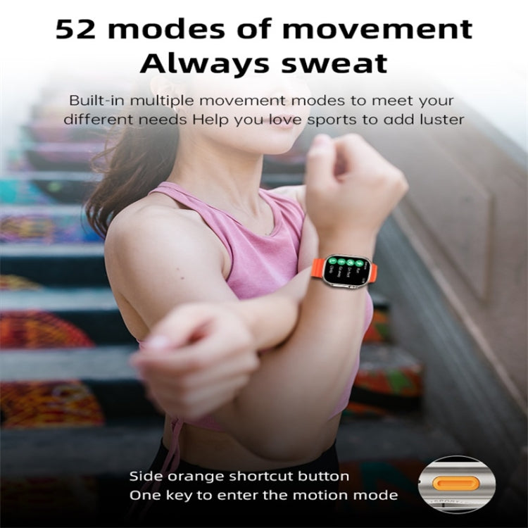 WS68 ULTRA 1.85 inch Color Screen Smart Watch,Support Heart Rate Monitoring / Blood Pressure Monitoring