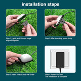 CP01 Outdoor WIFI Smart APP Control Garden Lamp Music Sync Outdoor Ground Lights, US Plug, EU Plug