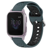20mm Breathable Two-Color Silicone Watch Band, For Garmin Venu SQ, For Garmin VivoMove Style, For Garmin VivoMove Luxe