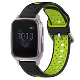 20mm Breathable Two-Color Silicone Watch Band, For Garmin Venu SQ, For Garmin VivoMove Style, For Garmin VivoMove Luxe