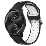 20mm Breathable Two-Color Silicone Watch Band, For Garmin Venu SQ, For Garmin VivoMove Style, For Garmin VivoMove Luxe