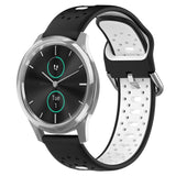 20mm Breathable Two-Color Silicone Watch Band, For Garmin Venu SQ, For Garmin VivoMove Style, For Garmin VivoMove Luxe