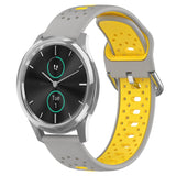 20mm Breathable Two-Color Silicone Watch Band, For Garmin Venu SQ, For Garmin VivoMove Style, For Garmin VivoMove Luxe