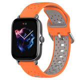 20mm Breathable Two-Color Silicone Watch Band, For Amazfit GTS 3, For Amazfit GTS 2E, For Amazfit GTS 2 Mini