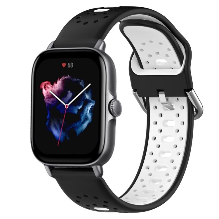 20mm Breathable Two-Color Silicone Watch Band, For Amazfit GTS 3, For Amazfit GTS 2E, For Amazfit GTS 2 Mini