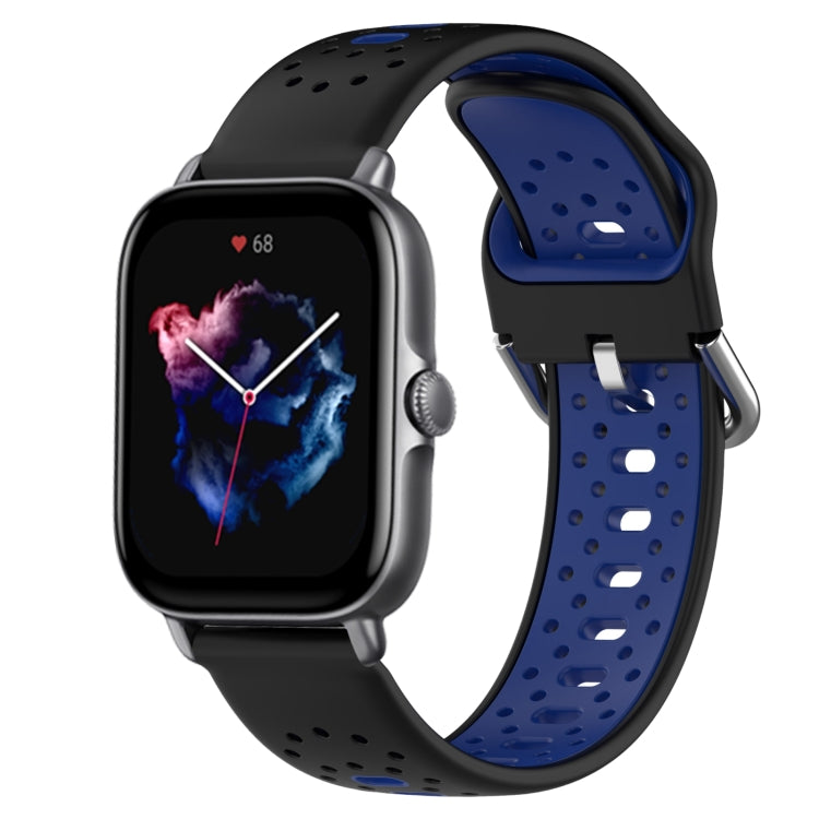 20mm Breathable Two-Color Silicone Watch Band, For Amazfit GTS 3, For Amazfit GTS 2E, For Amazfit GTS 2 Mini