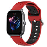 20mm Breathable Two-Color Silicone Watch Band, For Amazfit GTS 3, For Amazfit GTS 2E, For Amazfit GTS 2 Mini