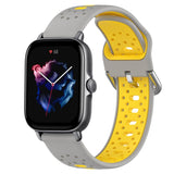 20mm Breathable Two-Color Silicone Watch Band, For Amazfit GTS 3, For Amazfit GTS 2E, For Amazfit GTS 2 Mini