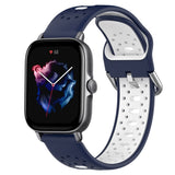 20mm Breathable Two-Color Silicone Watch Band, For Amazfit GTS 3, For Amazfit GTS 2E, For Amazfit GTS 2 Mini