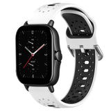 20mm Breathable Two-Color Silicone Watch Band, For Amazfit GTS 3, For Amazfit GTS 2E, For Amazfit GTS 2 Mini