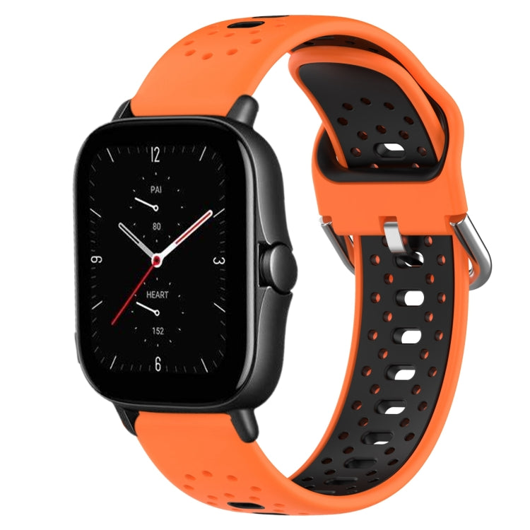20mm Breathable Two-Color Silicone Watch Band, For Amazfit GTS 3, For Amazfit GTS 2E, For Amazfit GTS 2 Mini