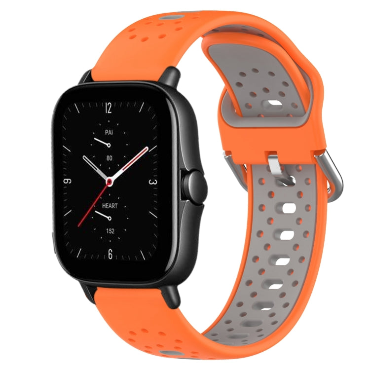 20mm Breathable Two-Color Silicone Watch Band, For Amazfit GTS 3, For Amazfit GTS 2E, For Amazfit GTS 2 Mini